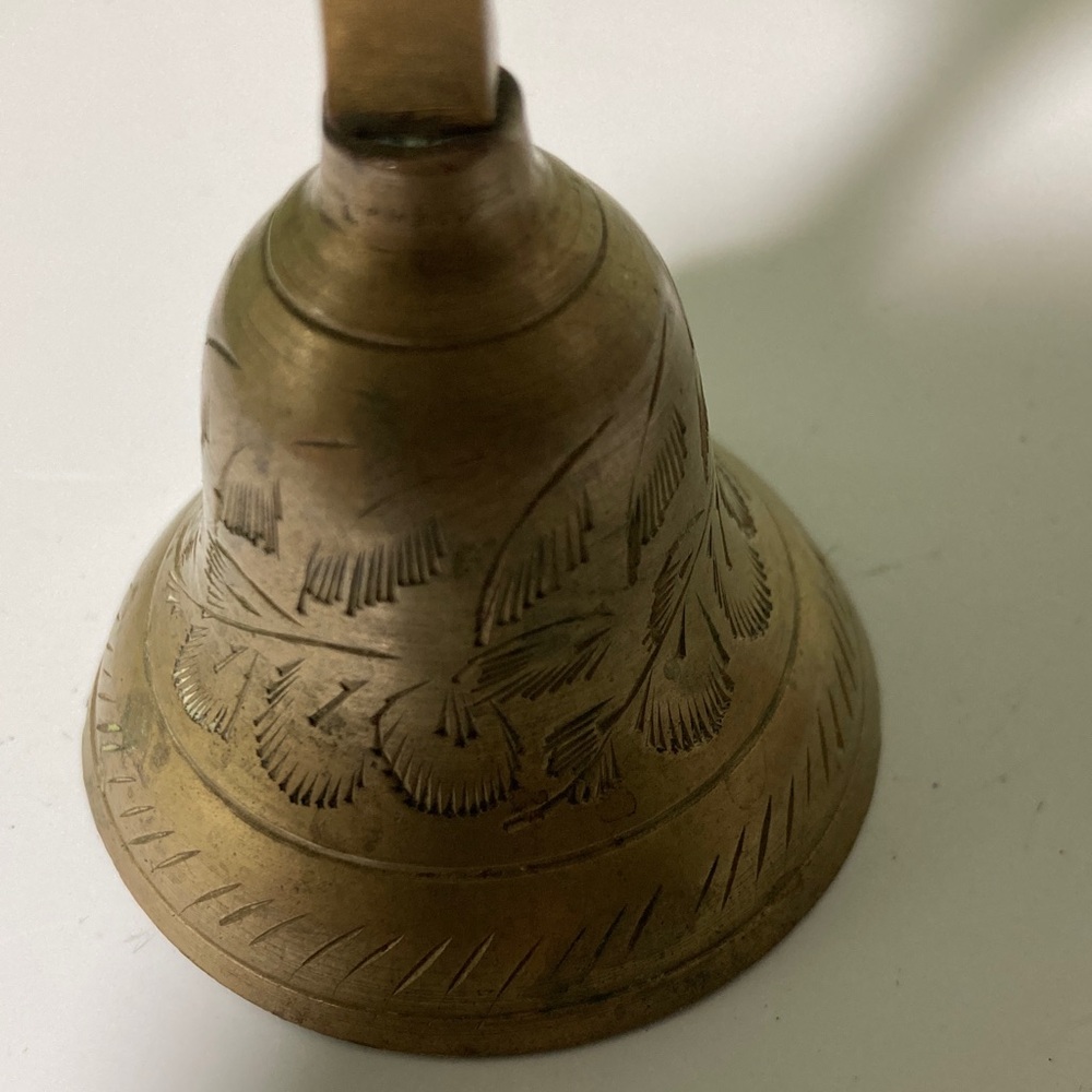Vintage Brass Hand Bell - Handheld Solid Brass Bell with - bottle opener - Picture 5 of 5